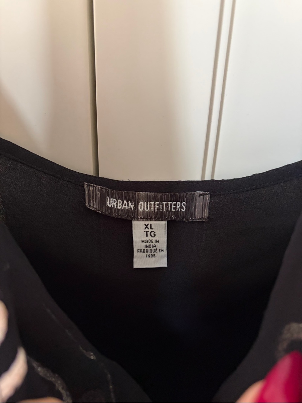 Urban Outfitters Black Halter Vest with White Embroidery - Picture 3 of 4